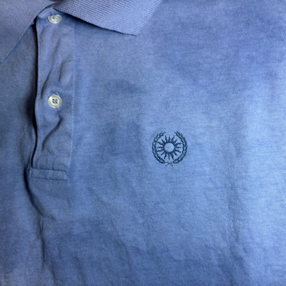 SOL Apparel Men's Polo Shirt XL Blue 100% Cotton Made in USA - Picture 8 of 16